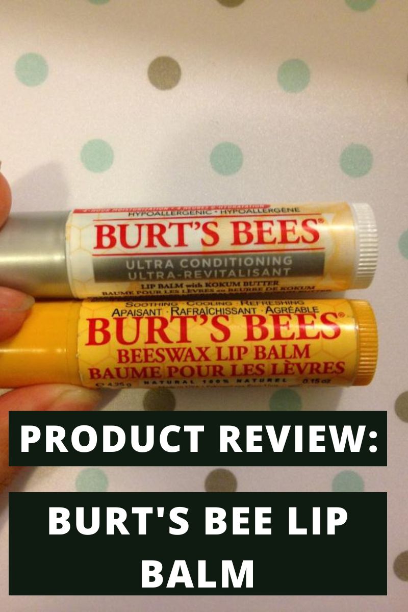 picture of two burt's bee lip balms