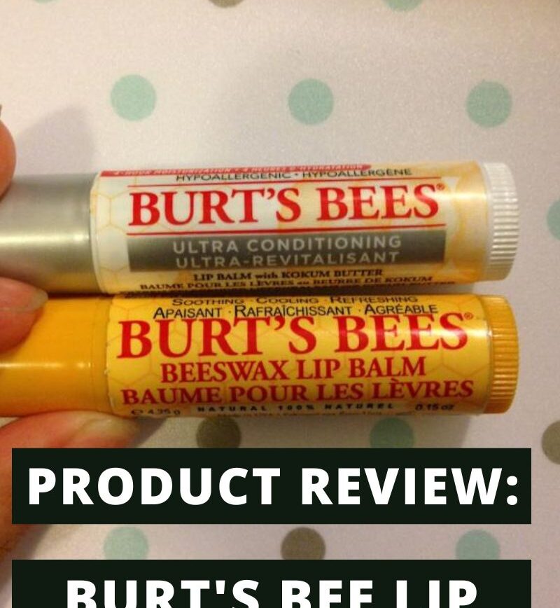 picture of two burt's bee lip balms